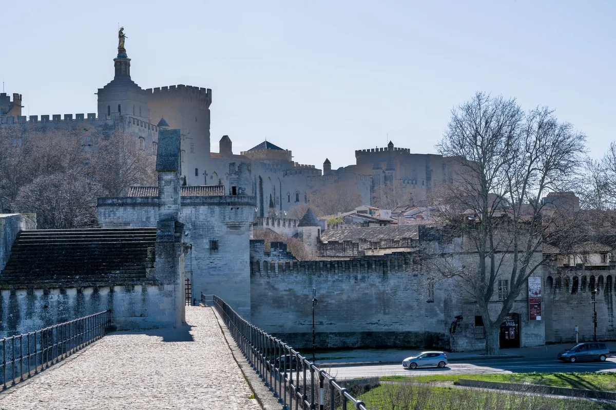 Agence web à Avignon : le pont Saint-Bénézet et le palais des Papes à Avignon