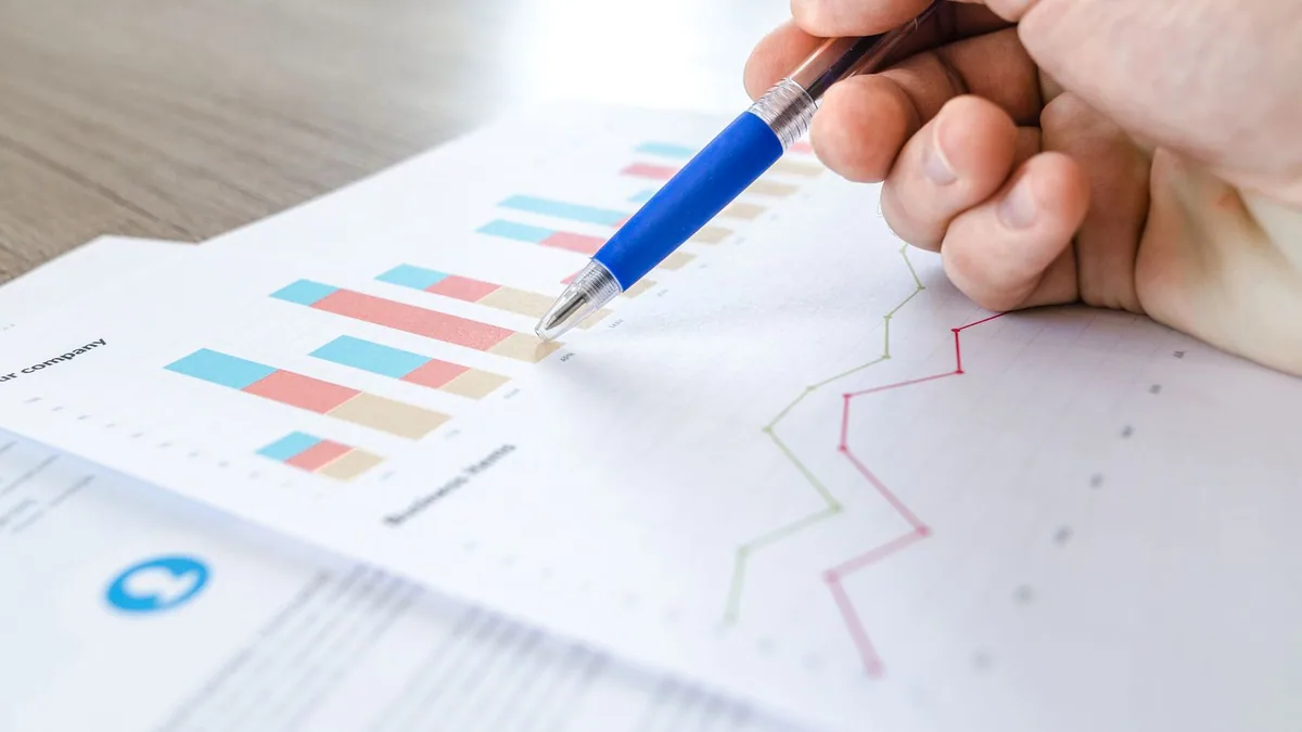entreprise stat publique : gros plan sur un tableau de résultats d'enquête