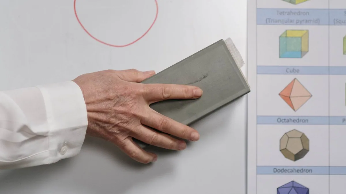 nettoyage e-réputation : main effaçant un cercle rouge sur un tableau blanc